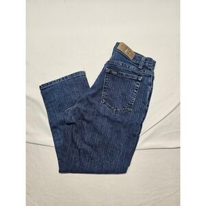 Riders by Lee Womens High Rise Straight Leg Jeans Medium Wash Indigo Blue